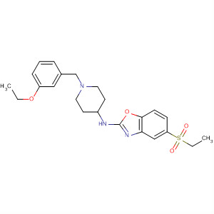 909852-46-6  2-Benzoxazolamine,N-[1-[(3-ethoxyphenyl)methyl]-4-piperidinyl]-5-(ethylsulfonyl)-