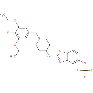 909852-72-8  2-Benzoxazolamine,N-[1-[(3,5-diethoxy-4-fluorophenyl)methyl]-4-piperidinyl]-5-(trifluoromethoxy)-