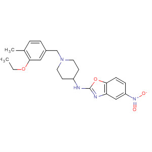 909852-73-9  2-Benzoxazolamine,N-[1-[(3-ethoxy-4-methylphenyl)methyl]-4-piperidinyl]-5-nitro-