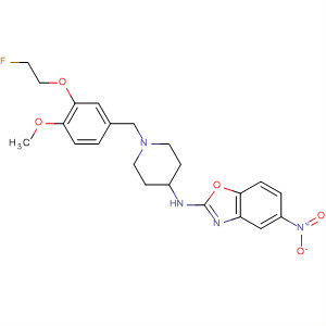 909852-79-5  2-Benzoxazolamine,N-[1-[[3-(2-fluoroethoxy)-4-methoxyphenyl]methyl]-4-piperidinyl]-5-nitro-