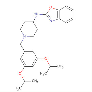 909853-50-5  2-Benzoxazolamine,N-[1-[[3,5-bis(1-methylethoxy)phenyl]methyl]-4-piperidinyl]-