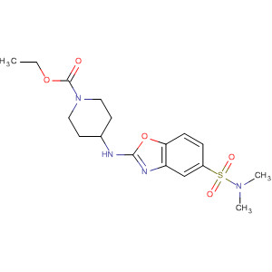 909854-57-5  1-Piperidinecarboxylic acid,4-[[5-[(dimethylamino)sulfonyl]-2-benzoxazolyl]amino]-, ethyl ester