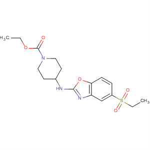 909854-63-3  1-Piperidinecarboxylic acid, 4-[[5-(ethylsulfonyl)-2-benzoxazolyl]amino]-,ethyl ester