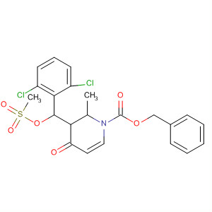 909867-62-5  1(2H)-Pyridinecarboxylic acid,3-[(2,6-dichlorophenyl)[(methylsulfonyl)oxy]methyl]-3,4-dihydro-2-methyl-4-oxo-, phenylmethyl ester