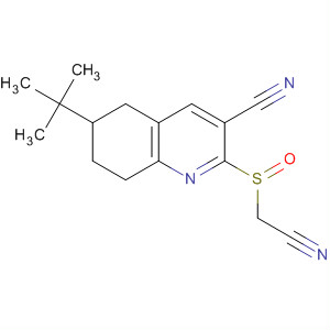 910308-73-5  3-Quinolinecarbonitrile,2-[(cyanomethyl)sulfinyl]-6-(1,1-dimethylethyl)-5,6,7,8-tetrahydro-