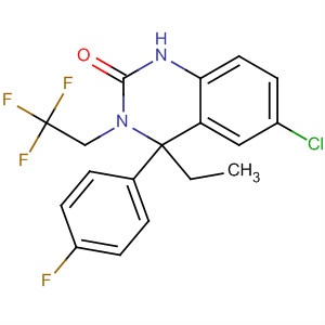 910483-02-2  2(1H)-Quinazolinone,6-chloro-4-ethyl-4-(4-fluorophenyl)-3,4-dihydro-3-(2,2,2-trifluoroethyl)- 910483-02-2  2(1H)-Quinazolinone,6-chloro-4-ethyl-4-(4-fluorophenyl)-3,4-dihydro-3-(2,2,2-trifluoroethyl)-