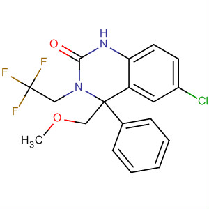 910483-36-2  2(1H)-Quinazolinone,6-chloro-3,4-dihydro-4-(methoxymethyl)-4-phenyl-3-(2,2,2-trifluoroethyl)- 910483-36-2  2(1H)-Quinazolinone,6-chloro-3,4-dihydro-4-(methoxymethyl)-4-phenyl-3-(2,2,2-trifluoroethyl)-