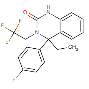910483-40-8  2(1H)-Quinazolinone,4-ethyl-4-(4-fluorophenyl)-3,4-dihydro-3-(2,2,2-trifluoroethyl)- 910483-40-8  2(1H)-Quinazolinone,4-ethyl-4-(4-fluorophenyl)-3,4-dihydro-3-(2,2,2-trifluoroethyl)-