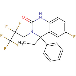 910483-47-5  2(1H)-Quinazolinone,4-ethyl-6-fluoro-3,4-dihydro-3-(2,2,3,3,3-pentafluoropropyl)-4-phenyl- 910483-47-5  2(1H)-Quinazolinone,4-ethyl-6-fluoro-3,4-dihydro-3-(2,2,3,3,3-pentafluoropropyl)-4-phenyl-
