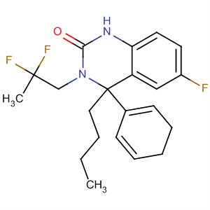910483-50-0  2(1H)-Quinazolinone,4-butyl-3-(2,2-difluoropropyl)-6-fluoro-3,4-dihydro-4-phenyl- 910483-50-0  2(1H)-Quinazolinone,4-butyl-3-(2,2-difluoropropyl)-6-fluoro-3,4-dihydro-4-phenyl-