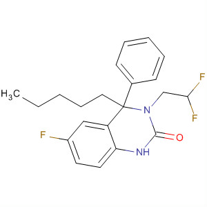 910483-51-1  2(1H)-Quinazolinone,3-(2,2-difluoroethyl)-6-fluoro-3,4-dihydro-4-pentyl-4-phenyl- 910483-51-1  2(1H)-Quinazolinone,3-(2,2-difluoroethyl)-6-fluoro-3,4-dihydro-4-pentyl-4-phenyl-