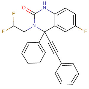910483-60-2  2(1H)-Quinazolinone,3-(2,2-difluoroethyl)-6-fluoro-3,4-dihydro-4-phenyl-4-(phenylethynyl)- 910483-60-2  2(1H)-Quinazolinone,3-(2,2-difluoroethyl)-6-fluoro-3,4-dihydro-4-phenyl-4-(phenylethynyl)-