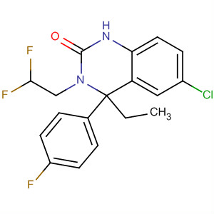 910483-61-3  2(1H)-Quinazolinone,6-chloro-3-(2,2-difluoroethyl)-4-ethyl-4-(4-fluorophenyl)-3,4-dihydro- 910483-61-3  2(1H)-Quinazolinone,6-chloro-3-(2,2-difluoroethyl)-4-ethyl-4-(4-fluorophenyl)-3,4-dihydro-
