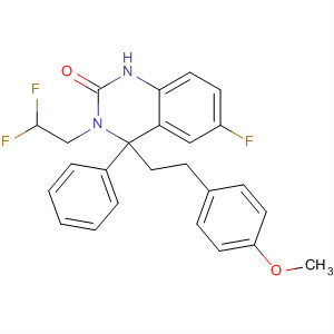 910483-68-0  2(1H)-Quinazolinone,3-(2,2-difluoroethyl)-6-fluoro-3,4-dihydro-4-[2-(4-methoxyphenyl)ethyl]-4-phenyl-