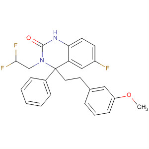 910483-69-1  2(1H)-Quinazolinone,3-(2,2-difluoroethyl)-6-fluoro-3,4-dihydro-4-[2-(3-methoxyphenyl)ethyl]-4-phenyl-