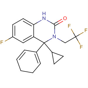 910483-73-7  2(1H)-Quinazolinone,4-cyclopropyl-6-fluoro-3,4-dihydro-4-phenyl-3-(2,2,2-trifluoroethyl)- 910483-73-7  2(1H)-Quinazolinone,4-cyclopropyl-6-fluoro-3,4-dihydro-4-phenyl-3-(2,2,2-trifluoroethyl)-