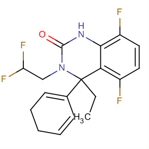 910483-80-6  2(1H)-Quinazolinone,3-(2,2-difluoroethyl)-4-ethyl-5,8-difluoro-3,4-dihydro-4-phenyl- 910483-80-6  2(1H)-Quinazolinone,3-(2,2-difluoroethyl)-4-ethyl-5,8-difluoro-3,4-dihydro-4-phenyl-