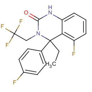 910483-82-8  2(1H)-Quinazolinone,4-ethyl-5-fluoro-4-(4-fluorophenyl)-3,4-dihydro-3-(2,2,2-trifluoroethyl)- 910483-82-8  2(1H)-Quinazolinone,4-ethyl-5-fluoro-4-(4-fluorophenyl)-3,4-dihydro-3-(2,2,2-trifluoroethyl)-
