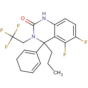 910483-86-2  2(1H)-Quinazolinone,5,6-difluoro-3,4-dihydro-4-phenyl-4-propyl-3-(2,2,2-trifluoroethyl)- 910483-86-2  2(1H)-Quinazolinone,5,6-difluoro-3,4-dihydro-4-phenyl-4-propyl-3-(2,2,2-trifluoroethyl)-