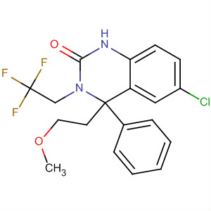 910483-99-7  2(1H)-Quinazolinone,6-chloro-3,4-dihydro-4-(2-methoxyethyl)-4-phenyl-3-(2,2,2-trifluoroethyl)- 910483-99-7  2(1H)-Quinazolinone,6-chloro-3,4-dihydro-4-(2-methoxyethyl)-4-phenyl-3-(2,2,2-trifluoroethyl)-