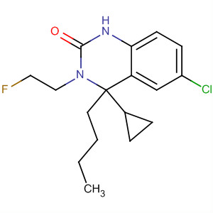 910484-09-2  2(1H)-Quinazolinone,4-butyl-6-chloro-4-cyclopropyl-3-(2-fluoroethyl)-3,4-dihydro- 910484-09-2  2(1H)-Quinazolinone,4-butyl-6-chloro-4-cyclopropyl-3-(2-fluoroethyl)-3,4-dihydro-