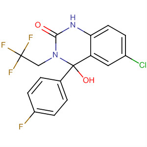 910484-13-8  2(1H)-Quinazolinone,6-chloro-4-(4-fluorophenyl)-3,4-dihydro-4-hydroxy-3-(2,2,2-trifluoroethyl)- 910484-13-8  2(1H)-Quinazolinone,6-chloro-4-(4-fluorophenyl)-3,4-dihydro-4-hydroxy-3-(2,2,2-trifluoroethyl)-