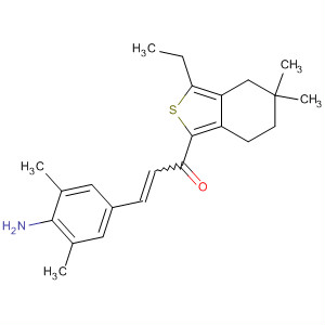 910636-54-3  2-Propen-1-one,3-(4-amino-3,5-dimethylphenyl)-1-(3-ethyl-4,5,6,7-tetrahydro-5,5-dimethylbenzo[c]thien-1-yl)-