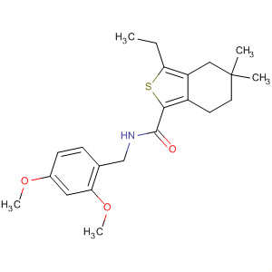 910638-63-0  Benzo[c]thiophene-1-carboxamide,N-[(2,4-dimethoxyphenyl)methyl]-3-ethyl-4,5,6,7-tetrahydro-5,5-dimethyl-