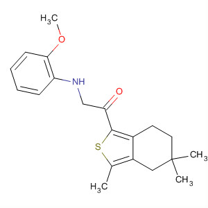 910639-43-9  Ethanone,2-[(2-methoxyphenyl)amino]-1-(4,5,6,7-tetrahydro-3,5,5-trimethylbenzo[c]thien-1-yl)-
