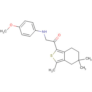 910639-44-0  Ethanone,2-[(4-methoxyphenyl)amino]-1-(4,5,6,7-tetrahydro-3,5,5-trimethylbenzo[c]thien-1-yl)-