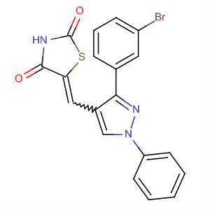 910912-75-3  2,4-Thiazolidinedione,5-[[3-(3-bromophenyl)-1-phenyl-1H-pyrazol-4-yl]methylene]-