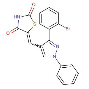 910912-76-4  2,4-Thiazolidinedione,5-[[3-(2-bromophenyl)-1-phenyl-1H-pyrazol-4-yl]methylene]-