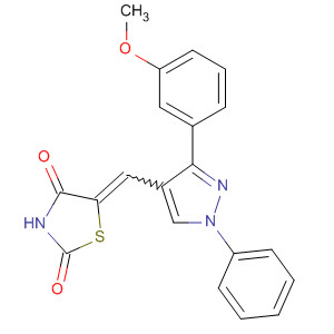 910912-78-6  2,4-Thiazolidinedione,5-[[3-(3-methoxyphenyl)-1-phenyl-1H-pyrazol-4-yl]methylene]-