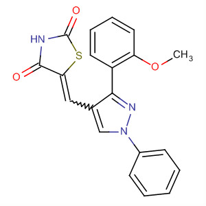 910912-79-7  2,4-Thiazolidinedione,5-[[3-(2-methoxyphenyl)-1-phenyl-1H-pyrazol-4-yl]methylene]-
