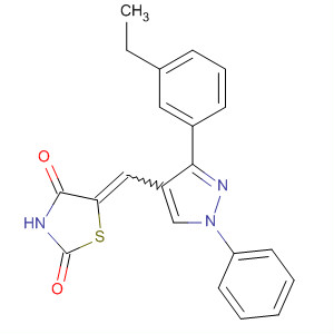 910912-82-2  2,4-Thiazolidinedione,5-[[3-(3-ethylphenyl)-1-phenyl-1H-pyrazol-4-yl]methylene]-