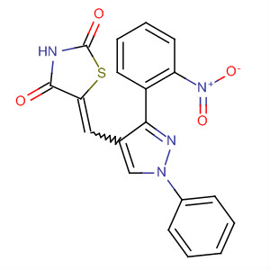910912-83-3  2,4-Thiazolidinedione,5-[[3-(2-nitrophenyl)-1-phenyl-1H-pyrazol-4-yl]methylene]-
