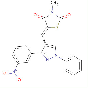 910912-87-7  2,4-Thiazolidinedione,3-methyl-5-[[3-(3-nitrophenyl)-1-phenyl-1H-pyrazol-4-yl]methylene]-