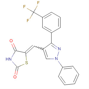 910912-88-8  2,4-Thiazolidinedione,5-[[1-phenyl-3-[3-(trifluoromethyl)phenyl]-1H-pyrazol-4-yl]methylene]-