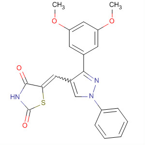 910912-94-6  2,4-Thiazolidinedione,5-[[3-(3,5-dimethoxyphenyl)-1-phenyl-1H-pyrazol-4-yl]methylene]-