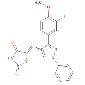 910913-83-6  2,4-Thiazolidinedione,5-[[3-(3-iodo-4-methoxyphenyl)-1-phenyl-1H-pyrazol-4-yl]methylene]-