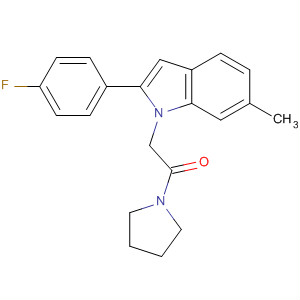 911051-52-0  Pyrrolidine, 1-[[2-(4-fluorophenyl)-6-methyl-1H-indol-1-yl]acetyl]-