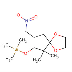 90018-00-1  Silane,[[6,6-dimethyl-8-(nitromethyl)-1,4-dioxaspiro[4.4]non-7-yl]oxy]trimethyl-,cis-