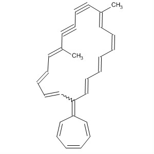 90033-30-0  1,3,5,7,13,15,17-Cyclononadecaheptaene-9,11-diyne,19-(2,4,6-cycloheptatrien-1-ylidene)-8,13-dimethyl-, (E,E,Z,Z,E,E,E)-