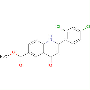 90034-17-6  6-Quinolinecarboxylic acid, 2-(2,4-dichlorophenyl)-1,4-dihydro-4-oxo-,methyl ester
