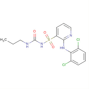 90042-79-8  3-Pyridinesulfonamide,2-[(2,6-dichlorophenyl)amino]-N-[(propylamino)carbonyl]-