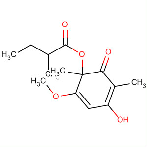 90052-96-3  Butanoic acid, 2-methyl-,4-hydroxy-2-methoxy-1,5-dimethyl-6-oxo-2,4-cyclohexadien-1-yl ester