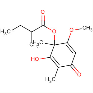 90052-97-4  Butanoic acid, 2-methyl-,2-hydroxy-6-methoxy-1,3-dimethyl-4-oxo-2,5-cyclohexadien-1-yl ester