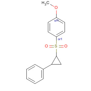 90059-08-8  Benzene, 1-methoxy-4-[(2-phenylcyclopropyl)sulfonyl]-, trans-