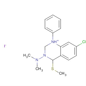 90071-14-0  Quinazolinium,7-chloro-3-(dimethylamino)-1,2-dihydro-4-(methylthio)-1-phenyl-, iodide