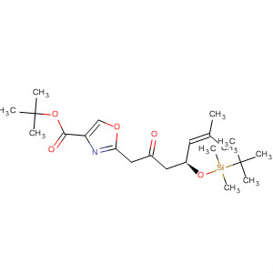 90071-51-5  4-Oxazolecarboxylic acid,2-[4-[[(1,1-dimethylethyl)dimethylsilyl]oxy]-6-methyl-2-oxo-5-heptenyl]-,1,1-dimethylethyl ester, (S)-